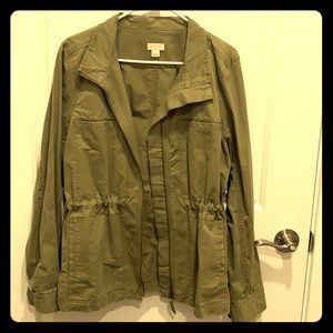 J Crew Olive Green Utility Jacket